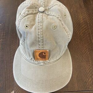 Carhartt Green Canvas Logo Patch Adjustable Hat Cotton One Size